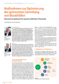 Dokument Ma&szlig;nahmen zur Optimierung der getrennten Sammlung von Bioabf&auml;llen