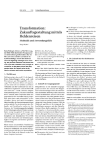 Dokument Transformation: Zukunftsgestaltung mittels Heldenreisen