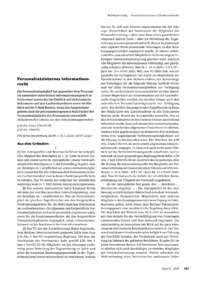 Dokument Personalratsinternes Informationsrecht