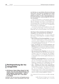 Dokument Rechtsprechung der Instanzgerichte