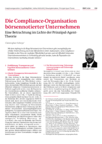 Dokument Die Compliance-Organisation börsennotierter Unternehmen