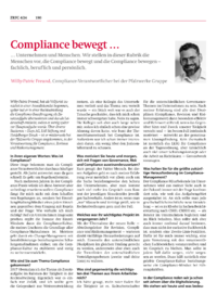Dokument Compliance bewegt …