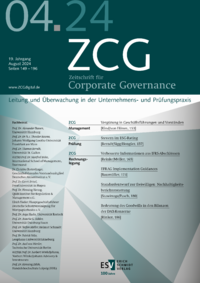 Dokument Zeitschrift für Corporate Governance Ausgabe 04 2024