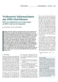 Dokument Verbesserte Informationen aus IFRS-Abschlüssen