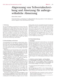 Dokument Abgrenzung von Teilwertabschreibung und Absetzung für außergewöhnliche Abnutzung