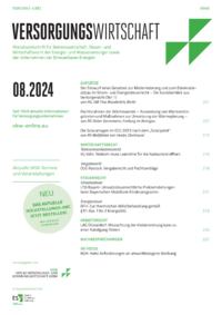 Dokument Zeitschrift Versorgungswirtschaft (VW) Ausgabe 08 2024