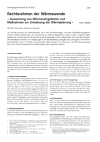 Dokument Rechtsrahmen der Wärmewende
