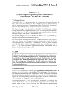 Dokument Zu BTO 1.2.2 Tz. 2, Erläuterungen „Regelmäßige Überprüfung der Kreditnehmer“ (Abschnitt 8.3 der EBA-GL 2020/06)
