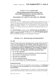 Dokument Zu BTO 1.2.2 Tz. 3, Erläuterungen „Überprüfung und Neubewertung von Immobiliensicherheiten und beweglichen Vermögenswerten“ (Abschnitte 7.2.1 und 7.2.2 der EBA-GL 2020/06)