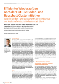 Dokument Effizienter Wiederaufbau nach der Flut: Die Boden- und Bauschutt Clusterinitiative