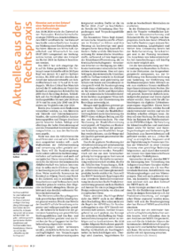 Dokument Aktuelles aus der Rechtspraxis