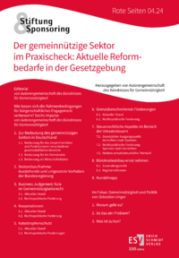 Dokument Der gemeinnützige Sektor im Praxischeck: Aktuelle Reformbedarfe in der Gesetzgebung