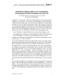 Dokument Hoheitliche Hilfsgeschäfte in der kommunalen Entsorgungswirtschaft im Rahmen des § 2b UstG