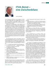Dokument ITVA-Beirat – eine Zwischenbilanz