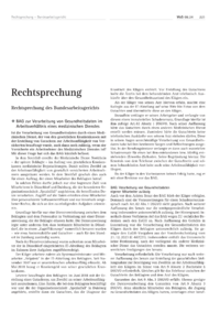 Dokument Rechtsprechung des Bundesarbeitsgerichts