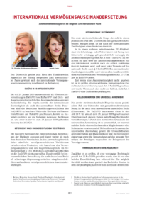 Dokument Internationale Vermögensauseinandersetzung