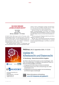 Dokument Das neue Berliner „Schneller-Bauen-Gesetz“