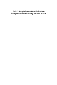Dokument Beispiele von Gesellschafterkompetenzentwicklung aus der Praxis