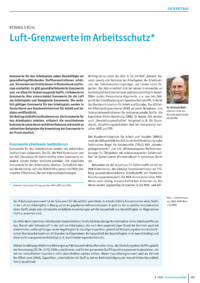 Dokument Luft-Grenzwerte im Arbeitsschutz