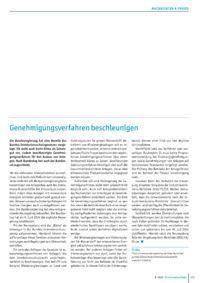 Dokument Genehmigungsverfahren beschleunigen