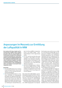 Dokument Anpassungen im Messnetz zur Ermittlung der Luftqualität in NRW