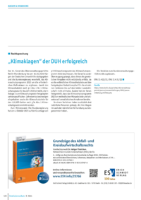 Dokument „Klimaklagen“ der DUH erfolgreich