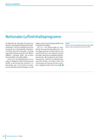 Dokument Nationales Luftreinhalteprogramm