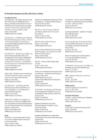 Dokument Aktuelle Umweltvorschriften (EU, Bund, Länder)