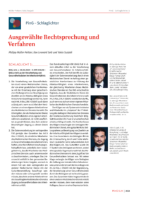 Dokument Schlaglicht 1: BAG, Urt. v. 20.06.2024 – 8 AZR 253/20 – BAG urteilt zu der Verarbeitung von Gesundheitsdaten im Arbeitsverhältnis