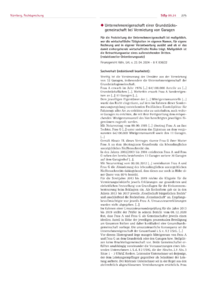 Dokument Unternehmereigenschaft einer Grundstücksgemeinschaft bei Vermietung von Garagen