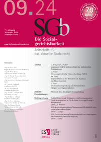 Dokument Die Sozialgerichtsbarkeit Ausgabe 09 2024