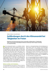 Dokument Gefährdungen durch den Klimawandel bei Tätigkeiten im Freien
