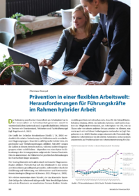 Dokument Prävention in einer flexiblen Arbeitswelt: Herausforderungen für Führungskräfte im Rahmen hybrider Arbeit