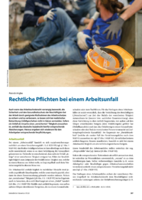 Dokument Rechtliche Pflichten bei einem Arbeitsunfall