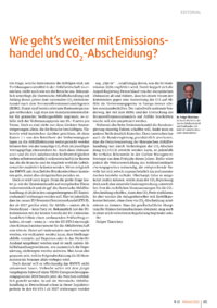 Dokument Wie geht&rsquo;s weiter mit Emissionshandel und CO 2 -Abscheidung?