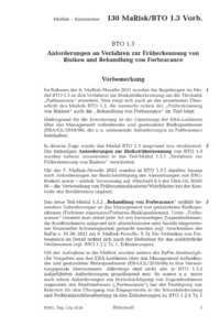 Dokument BTO 1.3 Anforderungen an Verfahren zur Früherkennung von Risiken und Behandlung von Forbearance