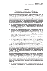Dokument Artikel 7 Ausnahmen von der Anwendung der Aufsichtsanforderungen auf Einzelbasis