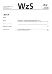 Dokument Inhaltsverzeichnis / Impressum