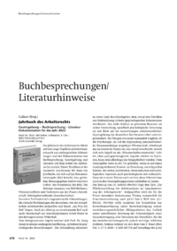 Dokument Gallner (Hrsg.): Jahrbuch des Arbeitsrechts – Gesetzgebung – Rechtsprechung – Literatur Dokumentation für das Jahr 2022