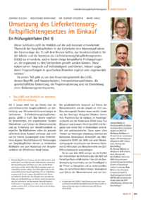 Dokument Umsetzung des Lieferkettensorgfaltspflichtengesetzes im Einkauf