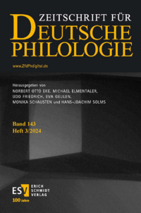 Dokument Zeitschrift f&uuml;r deutsche Philologie Ausgabe 03 2024