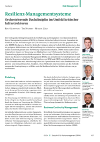 Dokument Resilienz-Managementsysteme