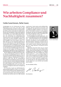 Dokument Wie arbeiten Compliance und Nachhaltigkeit zusammen?
