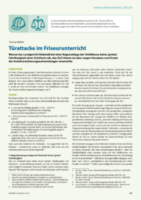 Dokument Türattacke im Friseurunterricht