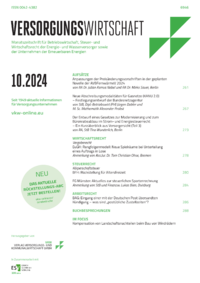 Dokument Zeitschrift Versorgungswirtschaft (VW) Ausgabe 10 2024