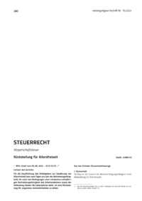 Dokument Rückstellung für Altersfreizeit