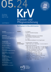 Dokument KrV Kranken- und Pflegeversicherung Ausgabe 05 2024