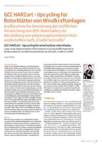 Dokument GCC HARZart &ndash; Upcycling f&uuml;r Rotorbl&auml;tter von Windkraftanlagen
