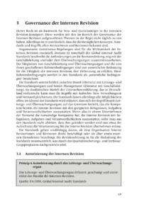 Dokument Governance der Internen Revision
