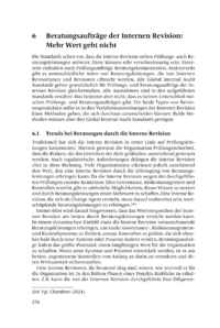 Dokument Beratungsaufträge der Internen Revision: Mehr Wert geht nicht 